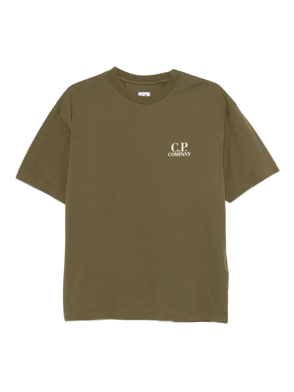 C.P. Company T-shirt met logoprint Groen