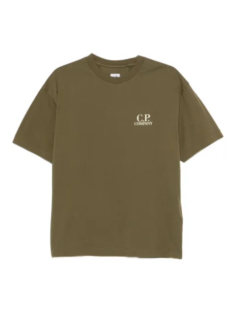 C.P. Company playera con logo estampado