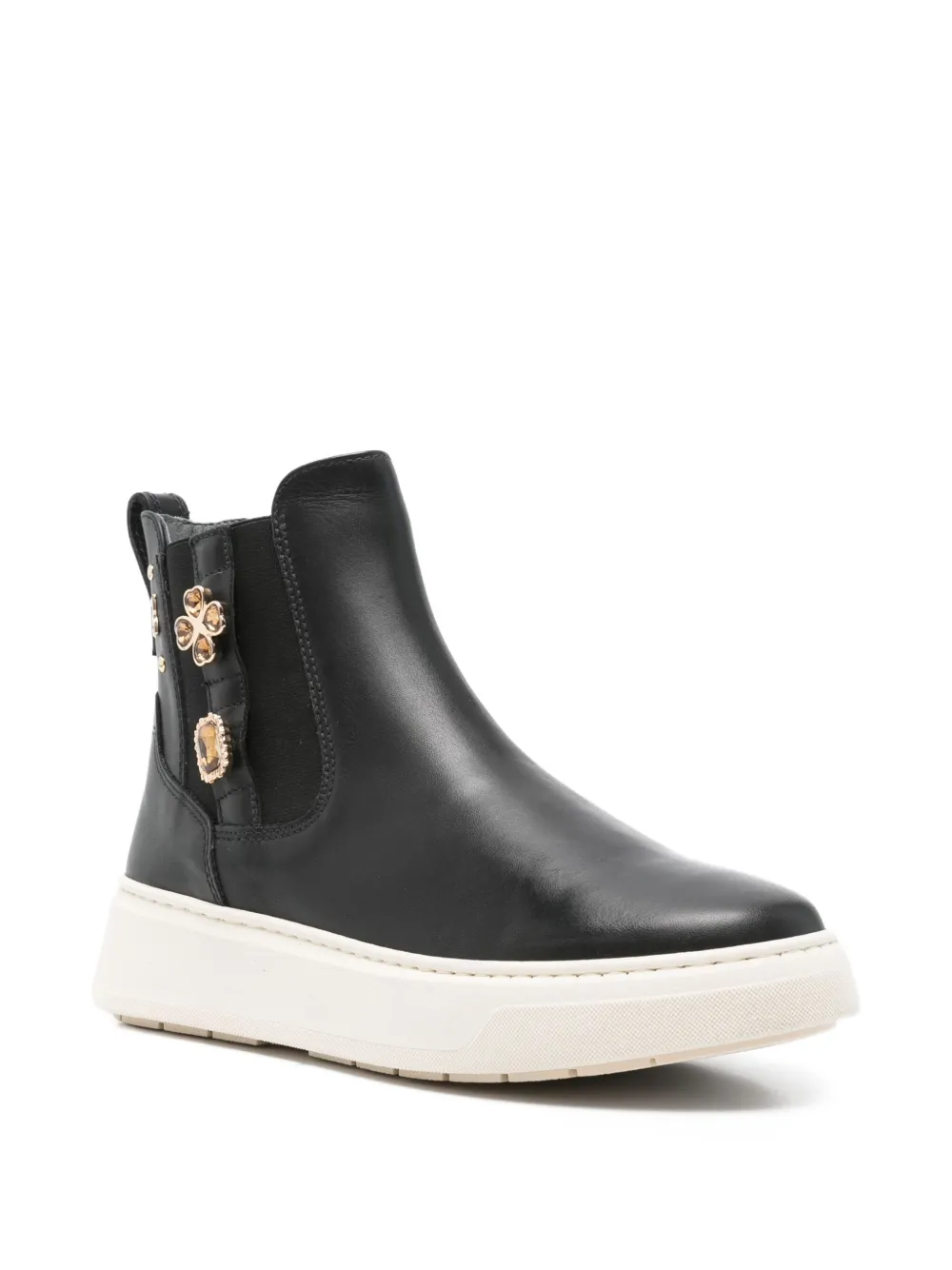 NERO GIARDINI 35mm embellished elastic-sided boots | Ankle Boots | Image 2