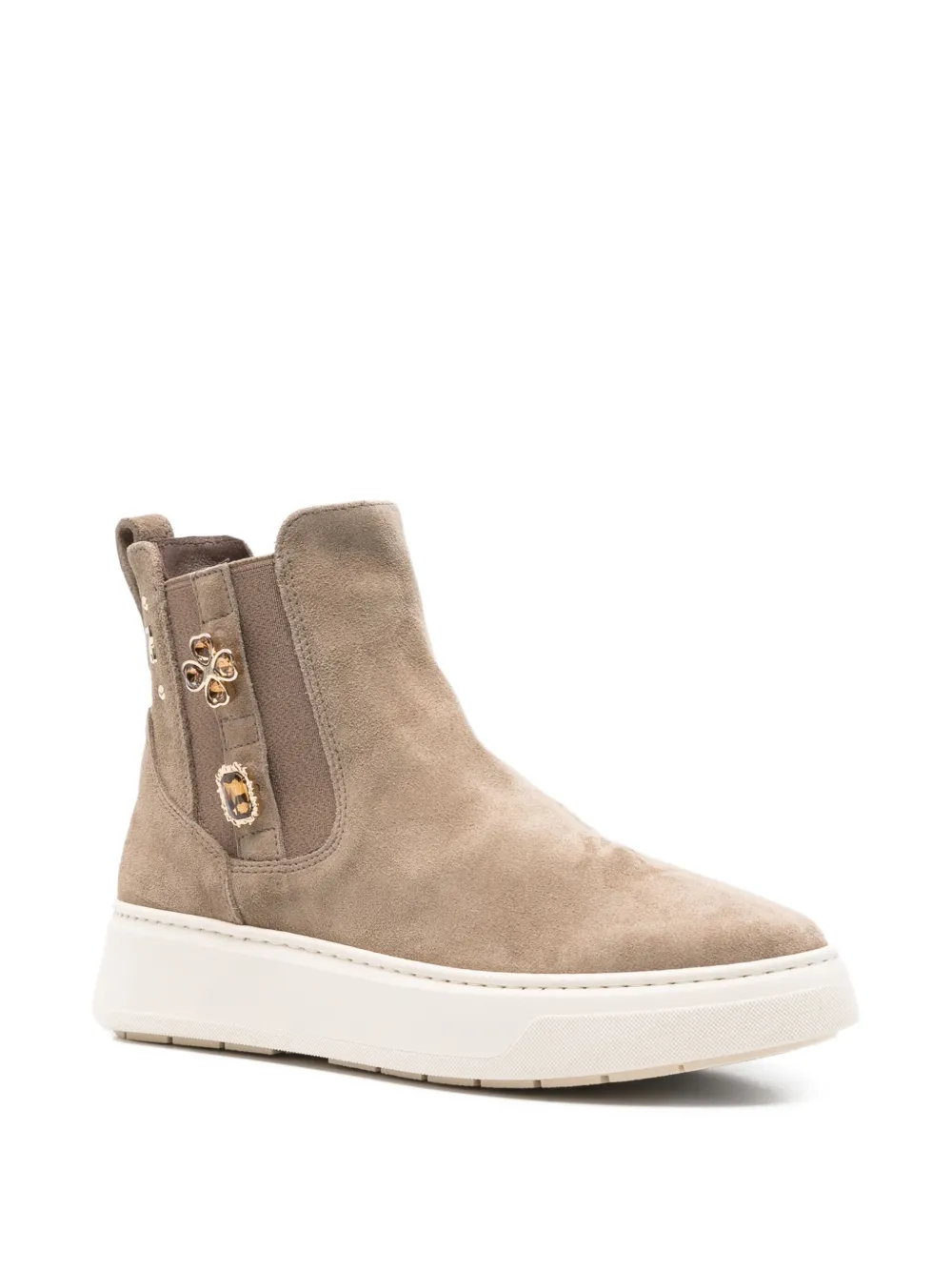 NERO GIARDINI panelled embellished suede boots | Chelsea Boots | Image 2