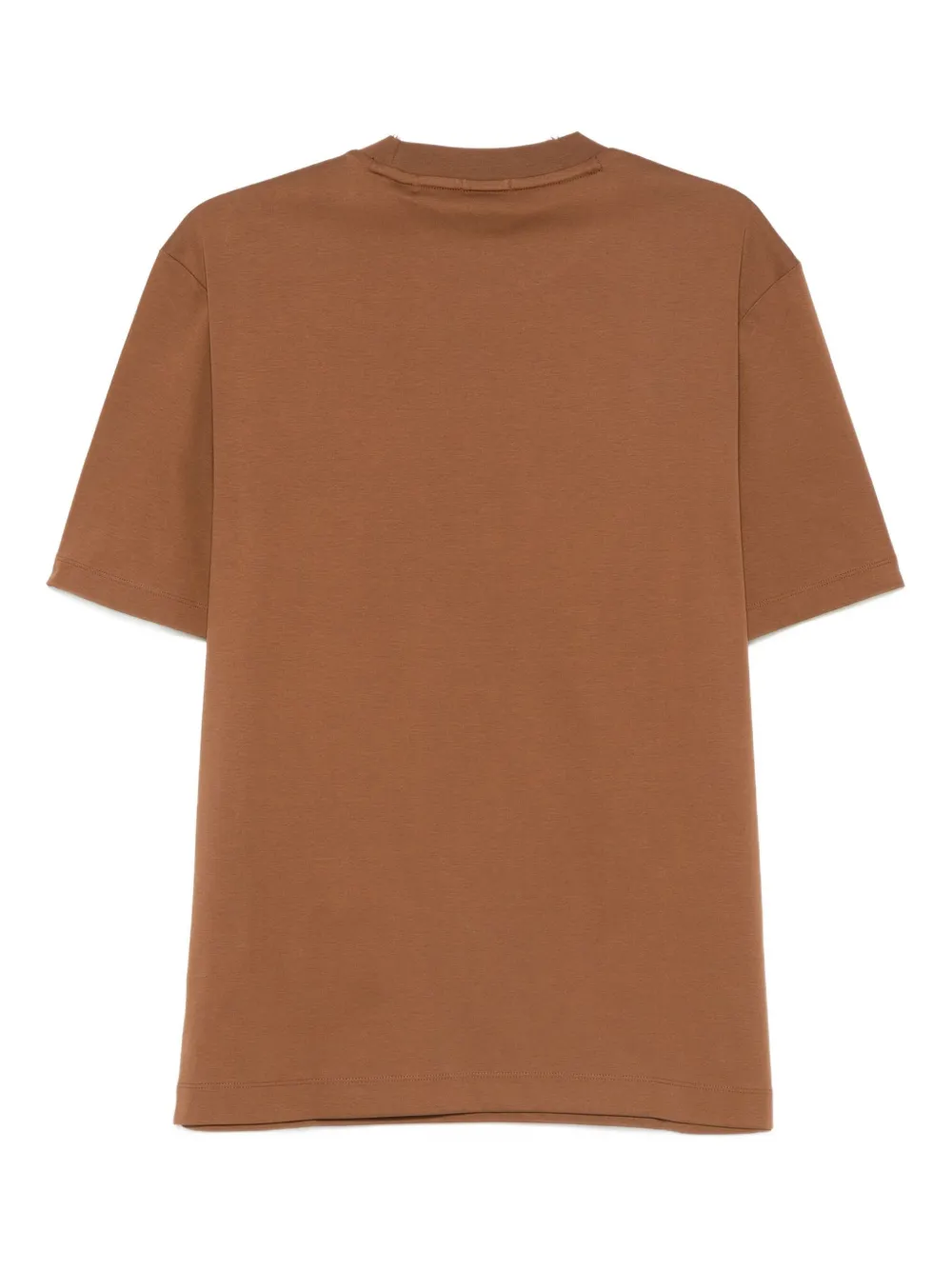 BOSS logo-detail cotton T-shirt - Bruin