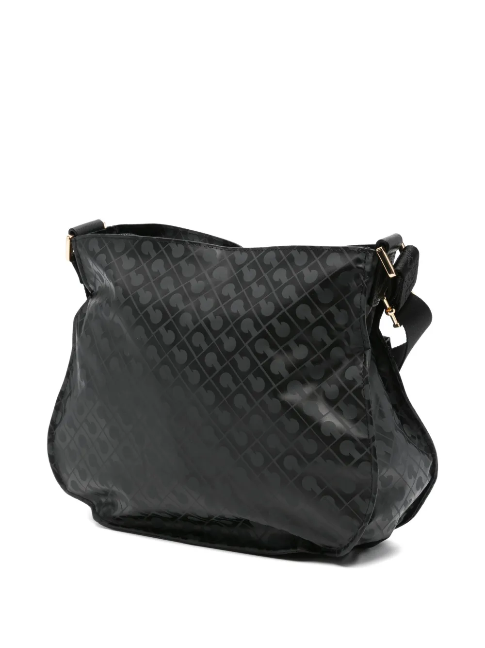 Gherardini Monogram-pattern Satchel Bag In Gray