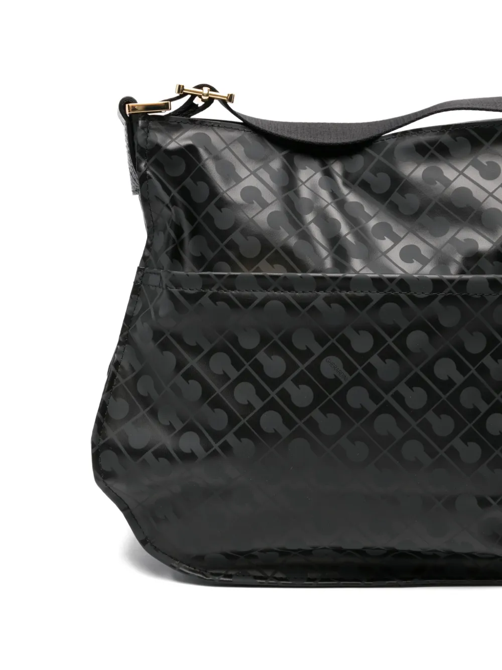 Gherardini Monogram-pattern Satchel Bag In Gray