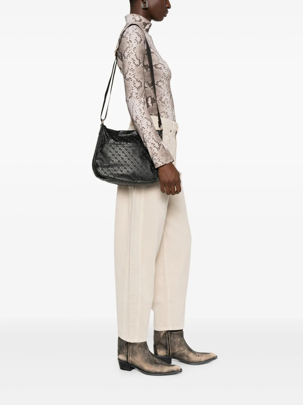 Gherardini monogram-pattern satchel bag | Image 2