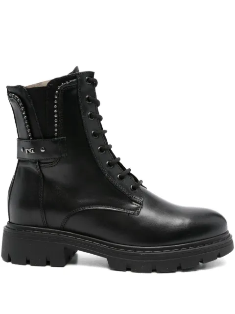 NERO GIARDINI stud-embellishment leather boots