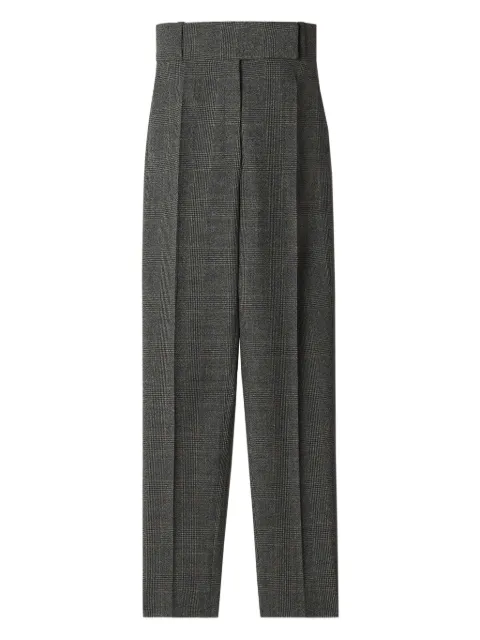 Lanvin high-waisted checked trousers