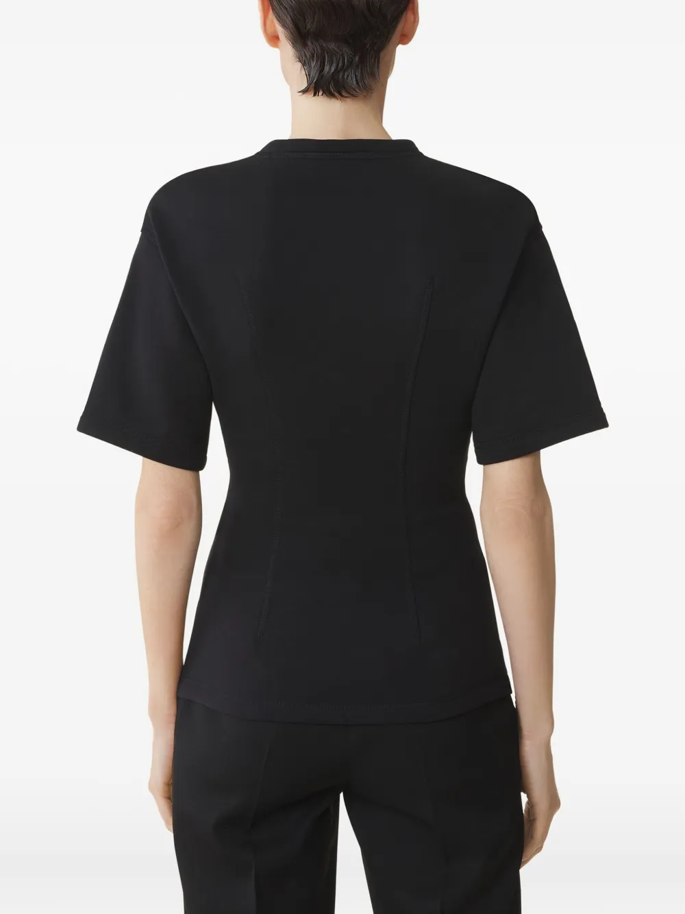 Lanvin Cotton Fleece And Cashmere T-shirt In Black