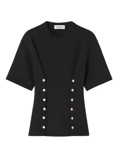 Lanvin button-detail fitted top