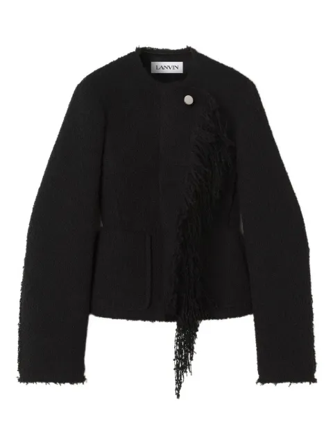 Lanvin asymmetrical fringe-detail  jacket