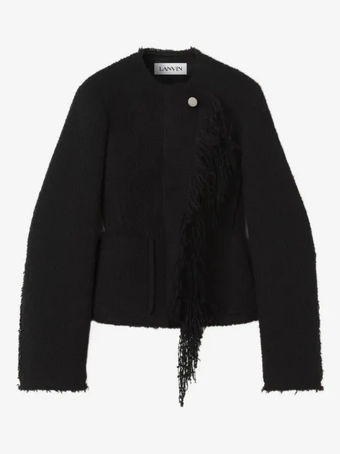 Lanvin asymmetrical fringe-detail jacket