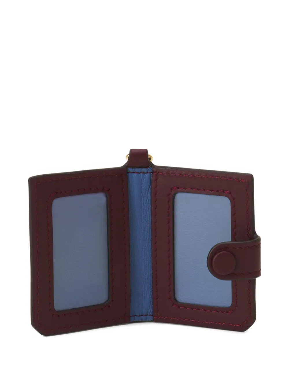 Lanvin Leren pasjeshouder met sleutelhanger Rood