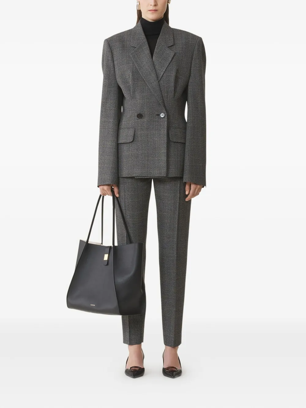 Lanvin Geruite blazer Grijs