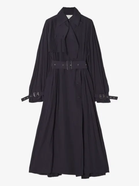 Lanvin pleated belted trench coat
