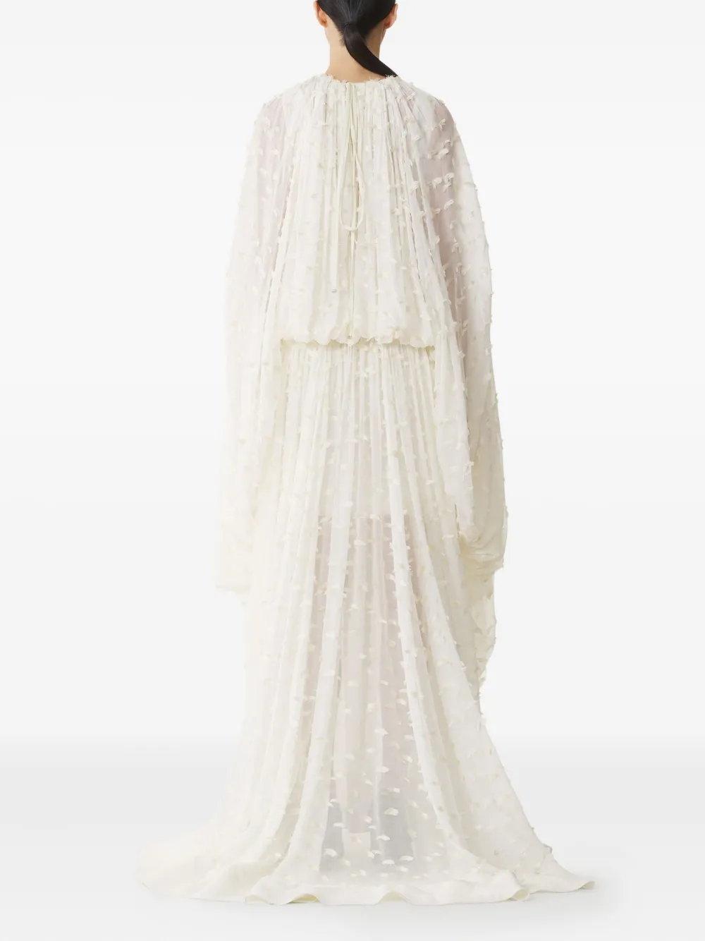 Lanvin Geplooide maxi-jurk Wit