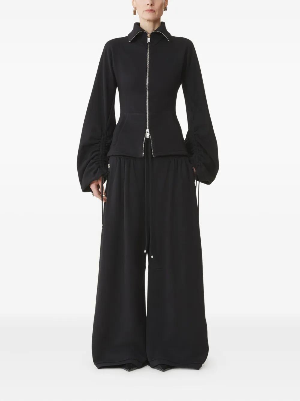 Lanvin drawstring-cuff zip-front jacket | Fitted Jackets | Image 2