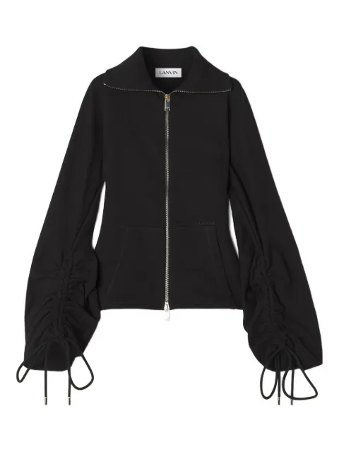 Lanvin drawstring-cuff zip-front jacket