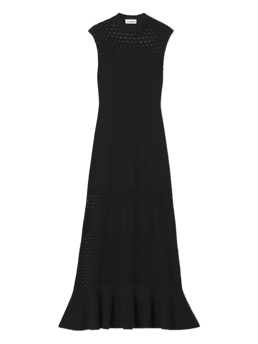 Lanvin Maxi-jurk met A-lijn Zwart