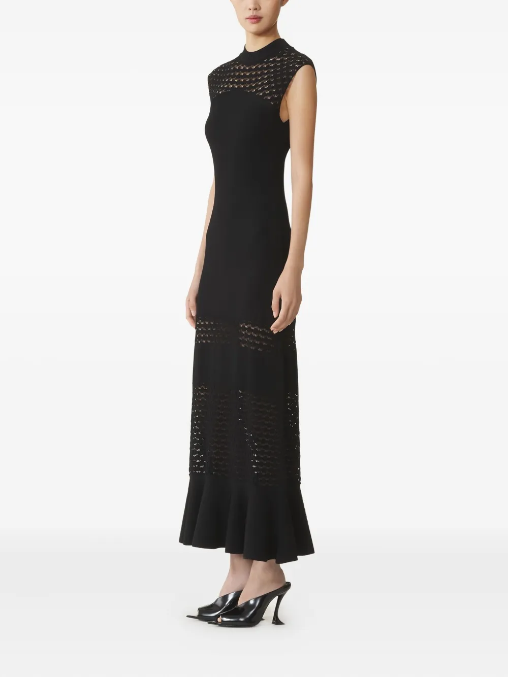 Lanvin Maxi-jurk met A-lijn Zwart