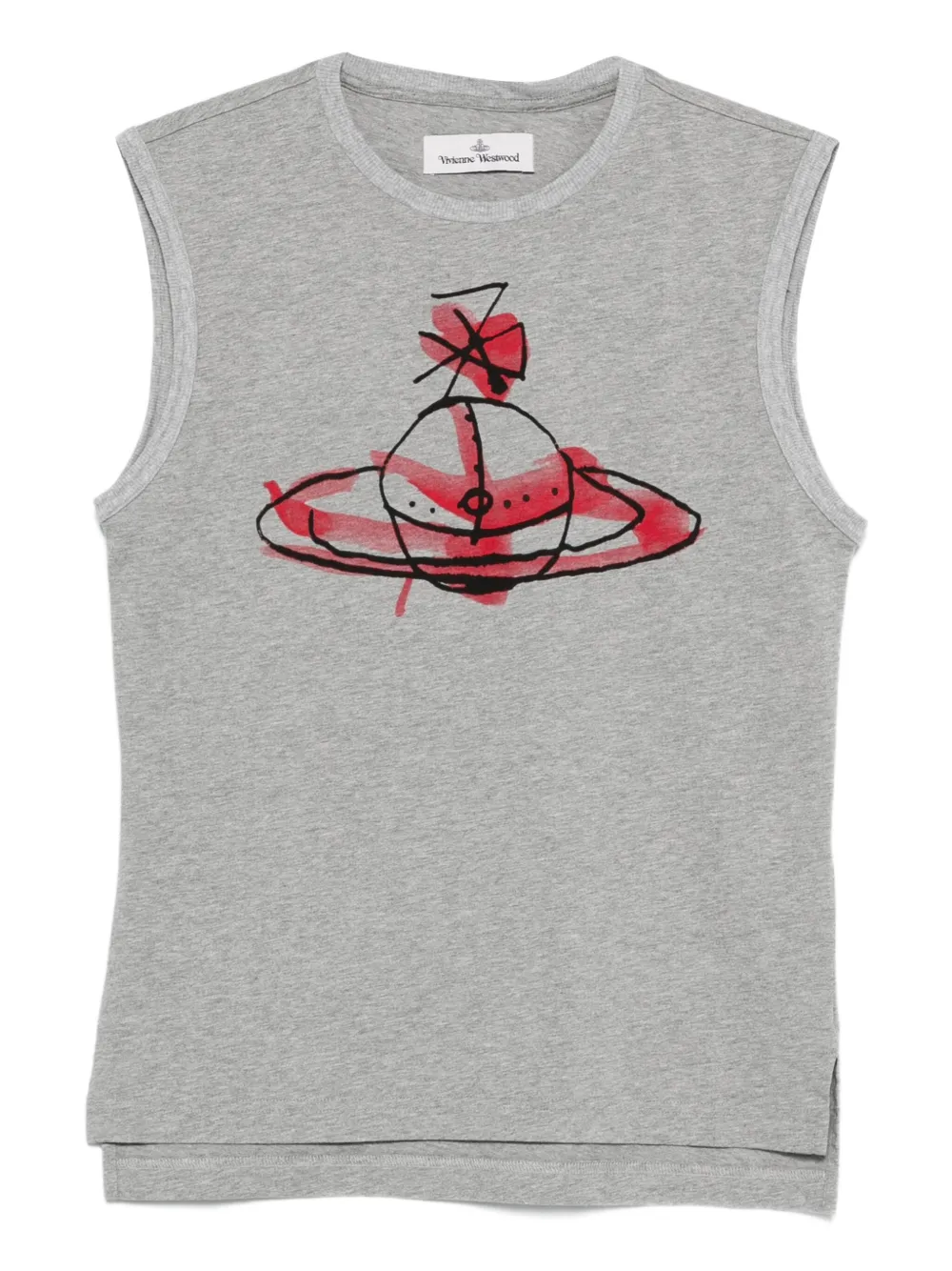 Vivienne Westwood Mouwloze top met trekkoord Grijs