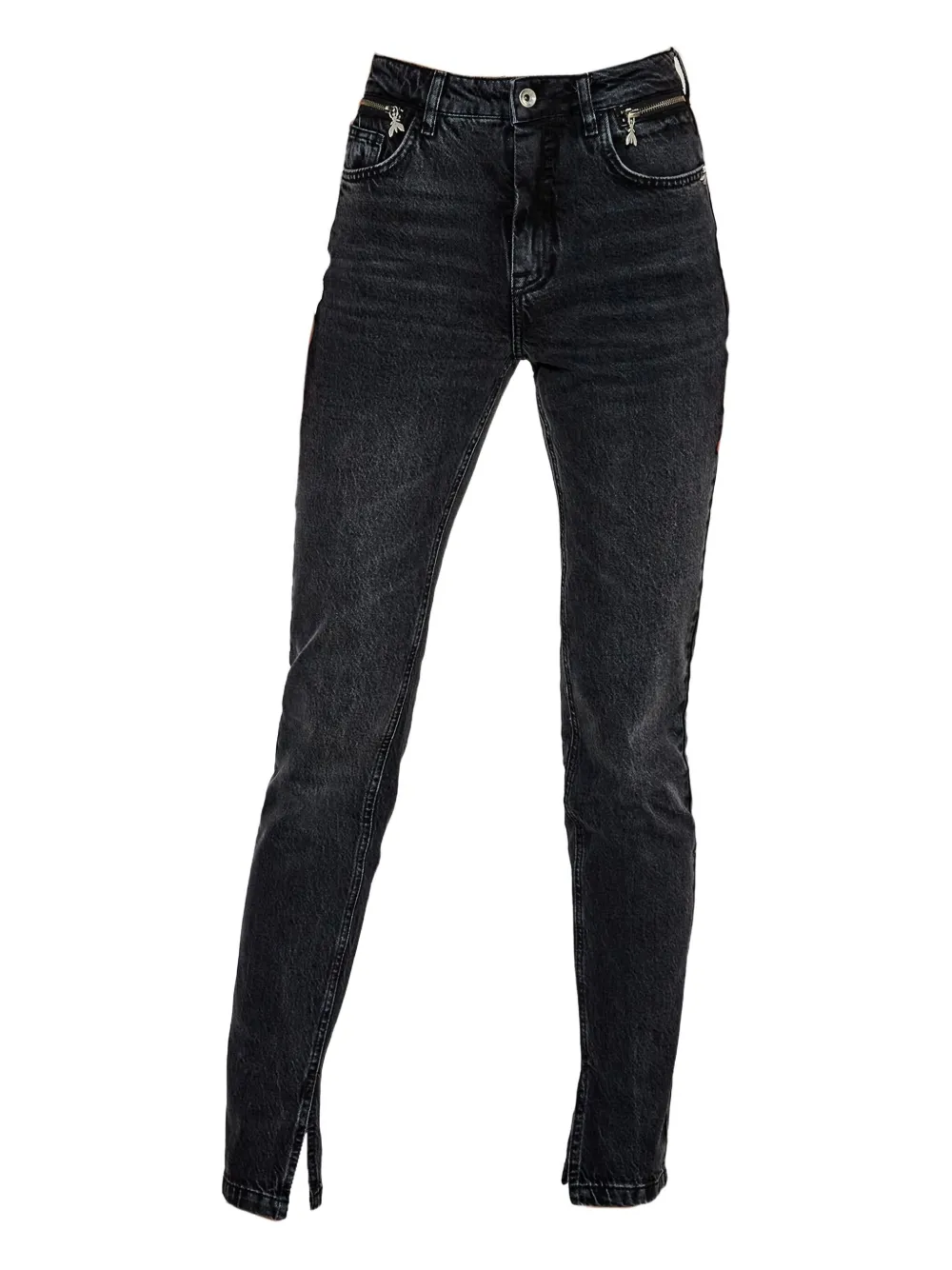 Patrizia Pepe split-hem jeans Zwart