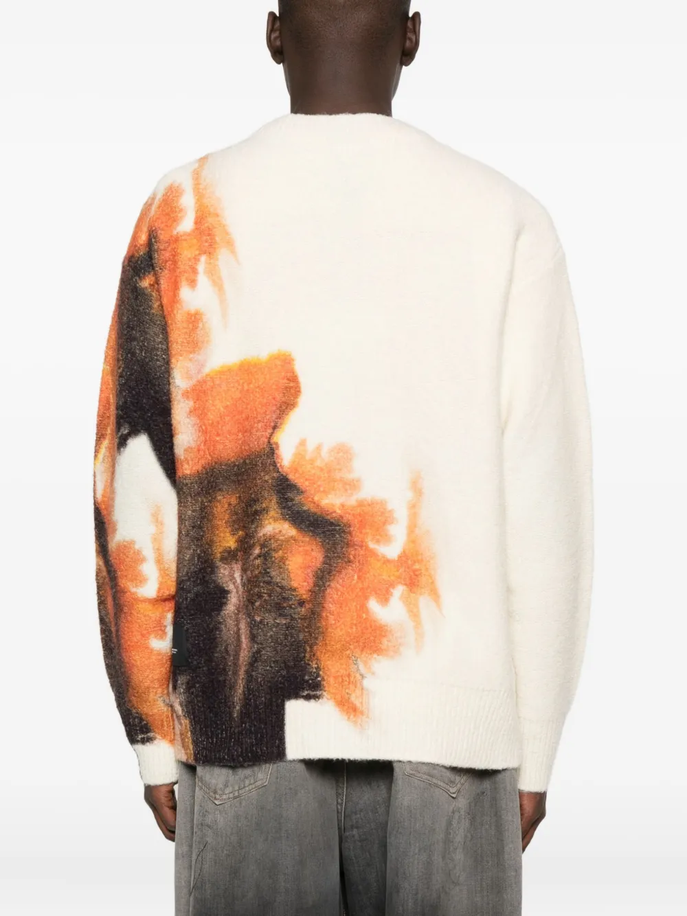 Y-3 Vest met grafische print Beige