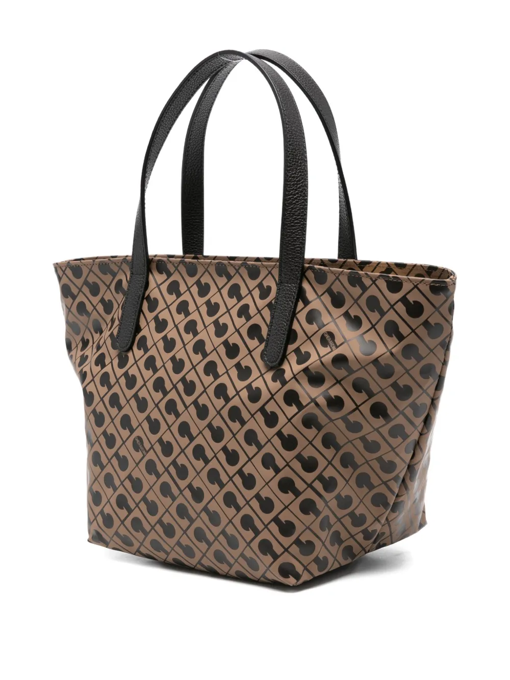 Gherardini Monogram-pattern Tote Bag In Brown