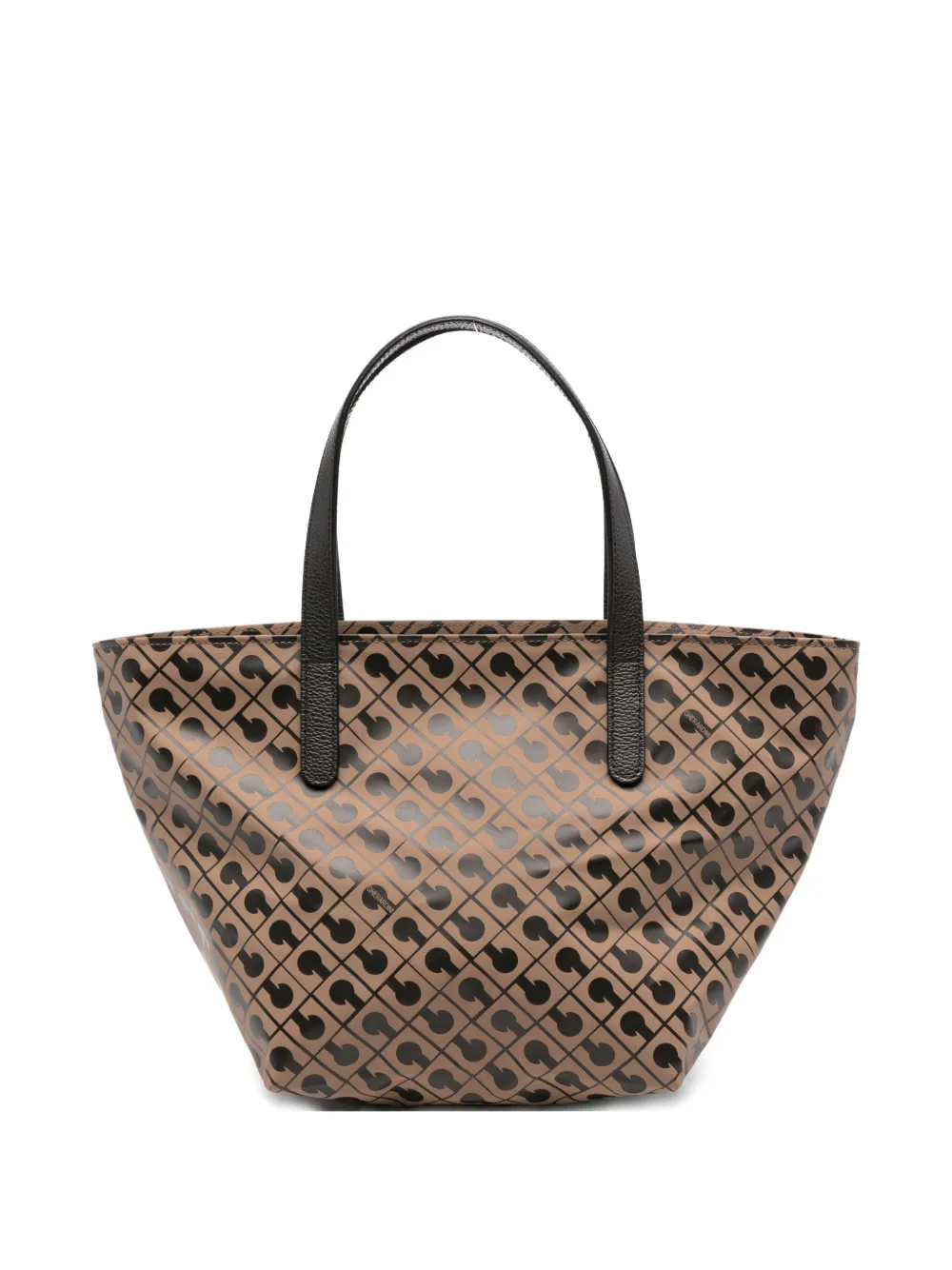 Gherardini Monogram-pattern Tote Bag In Brown