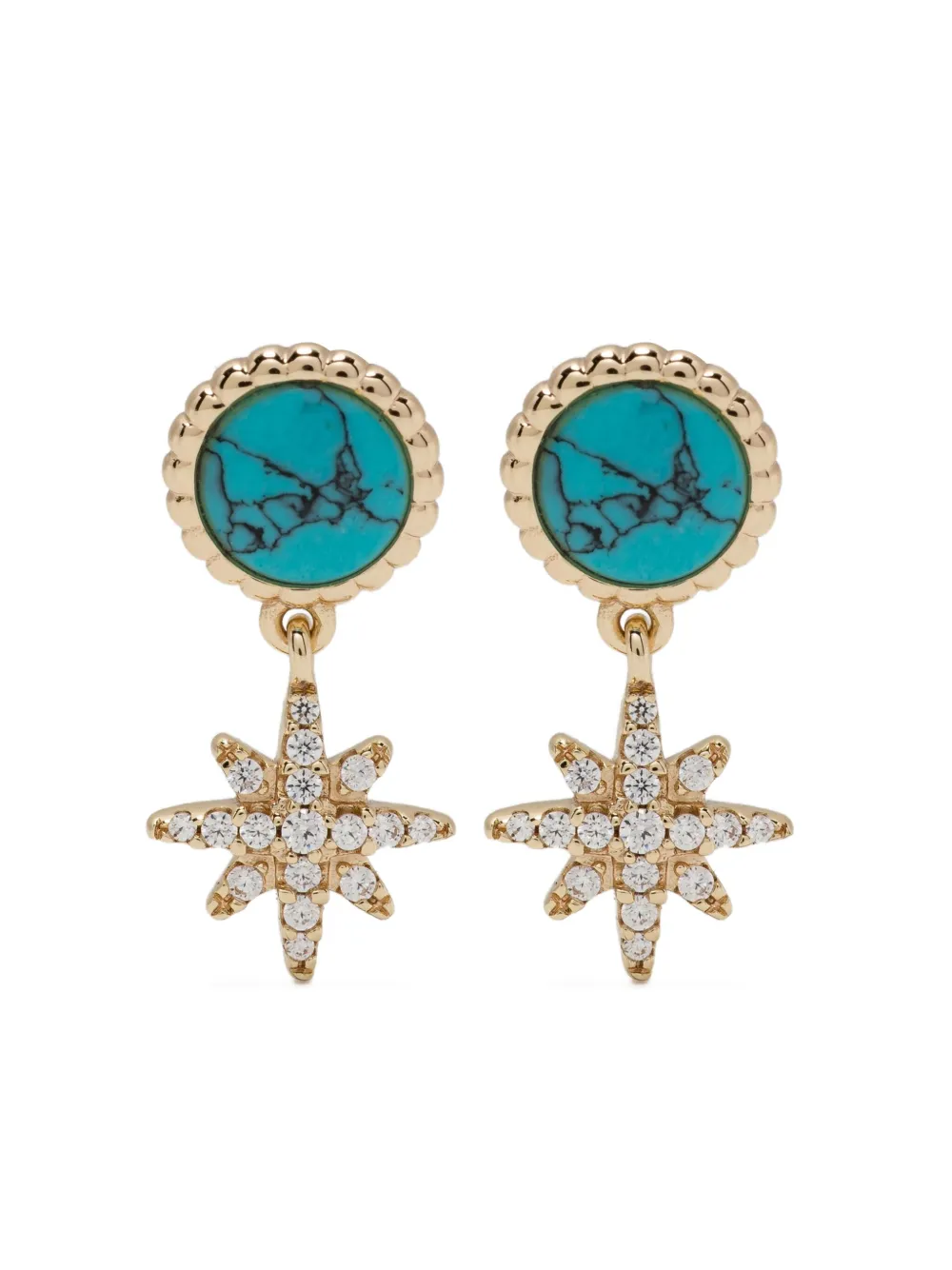 APM Monaco Lagoon météorites earrings | Gold | Image 1