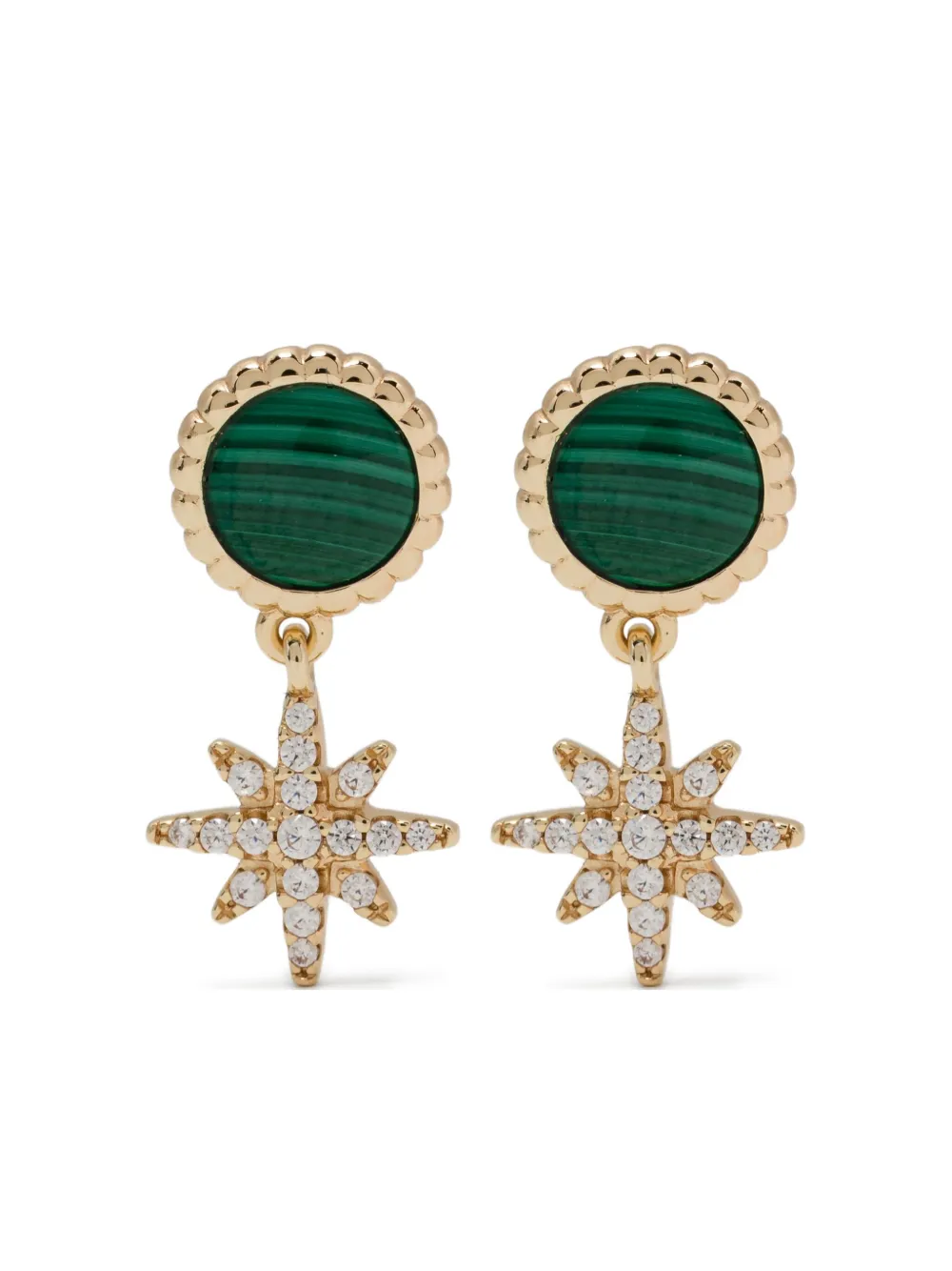 APM Monaco Malachite Météorites earrings | Gold | Image 1