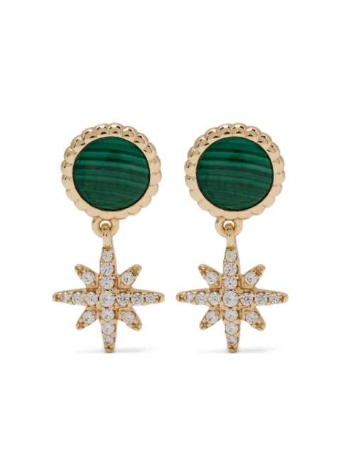 APM Monaco Malachite Météorites earrings