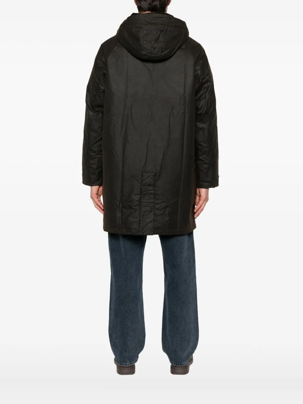 Barbour Jas met ribfluwelen kraag Bruin