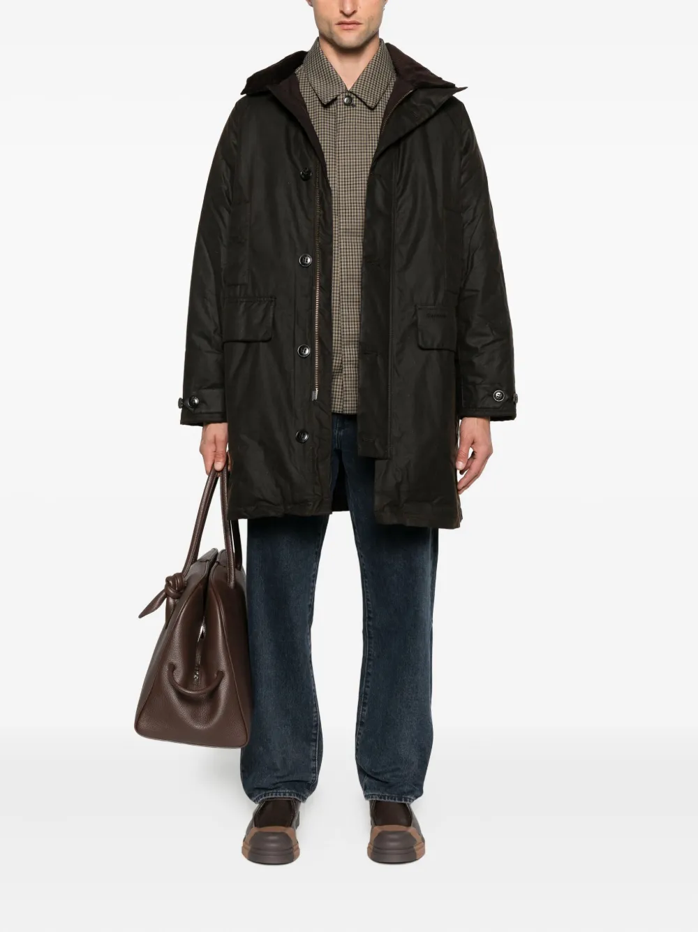 Barbour corduroy-collar coat | Single Breasted Coats | Image 2