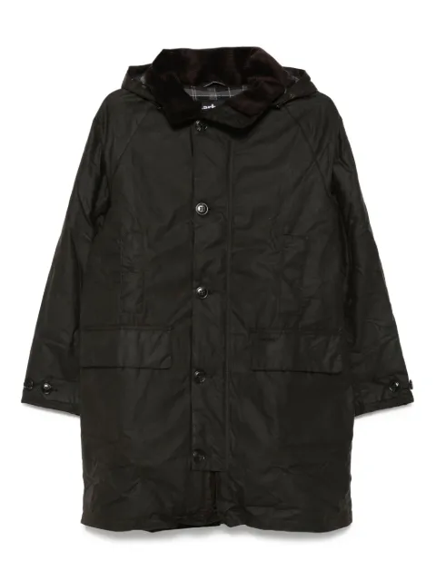 Barbour corduroy-collar coat