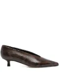 Aeyde 45mm Clara pointed-toe pumps - Brown