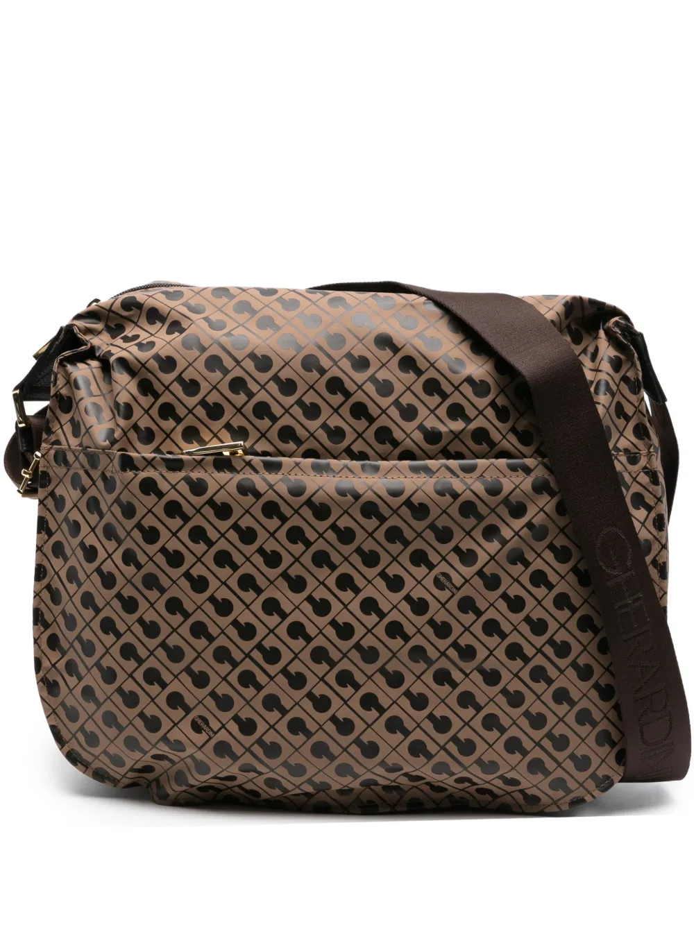 monogram-pattern crossbody bag