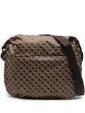Gherardini monogram-pattern crossbody bag - Brown