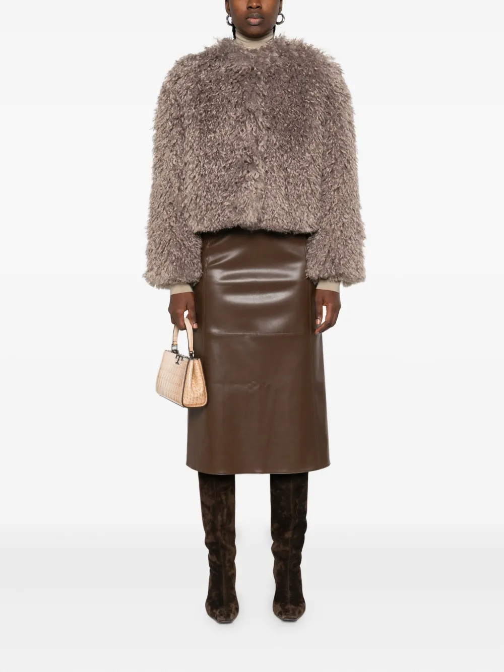 'S Max Mara panelled skirt - Bruin