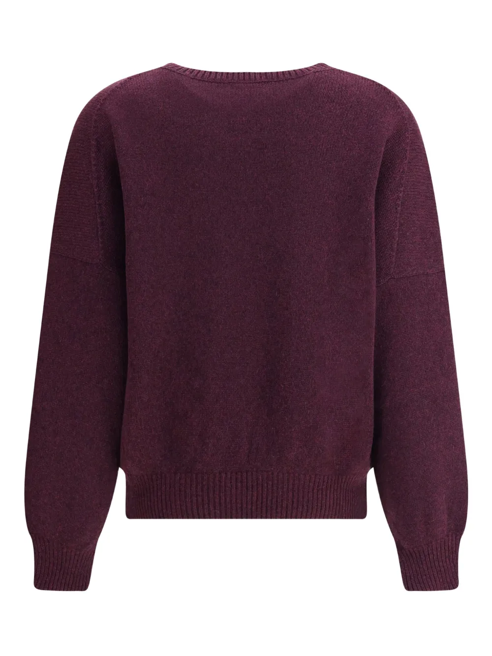 Khaite Wolfe V-neck Knitted Cashmere Sweater In Burgundy