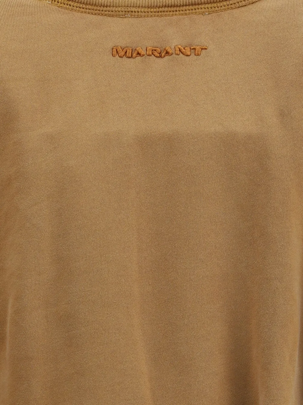 Isabel Marant Étoile Sandrina Long Sleeve Cotton Fleece Dress In Brown