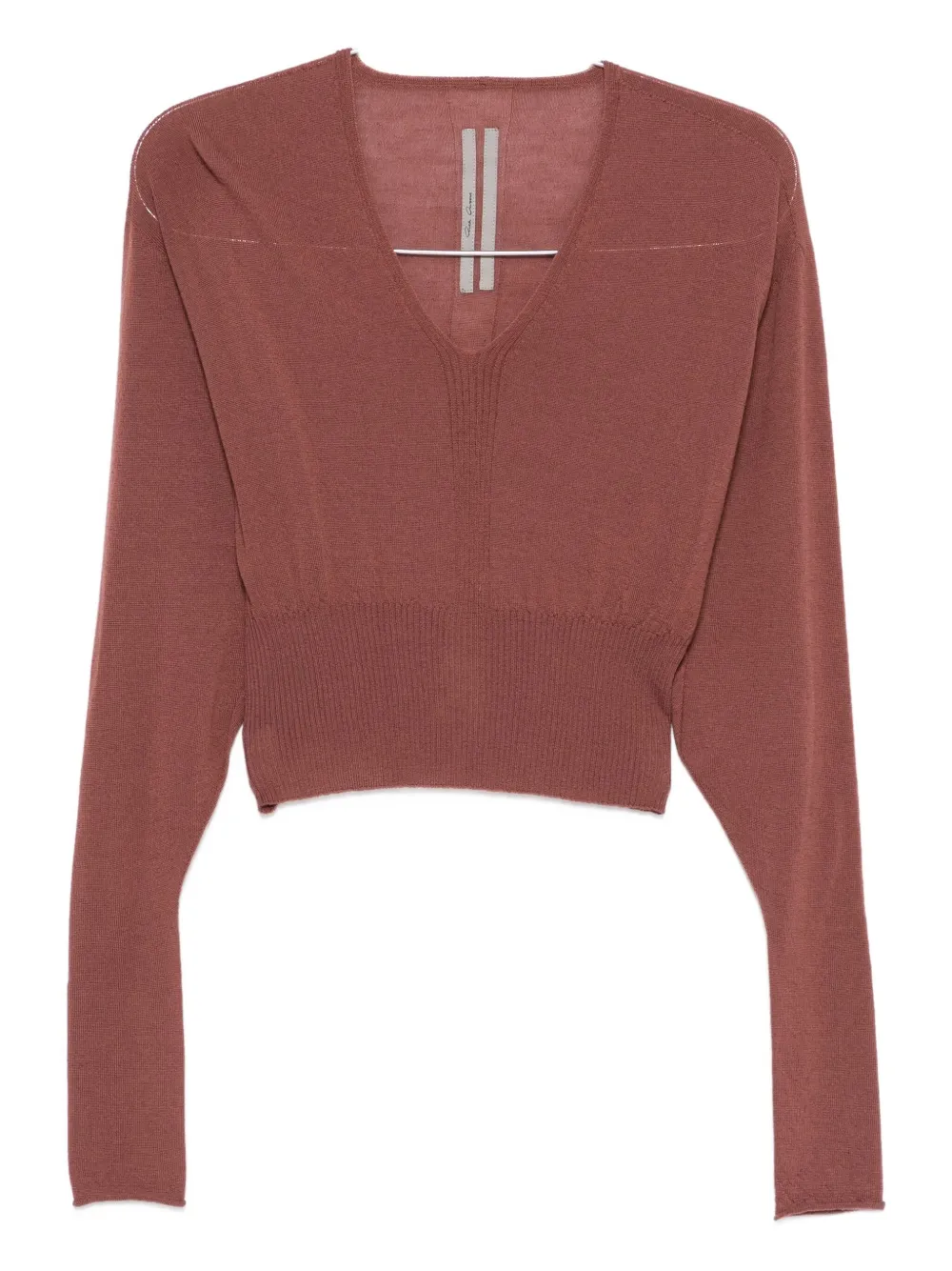 Rick Owens v-neck sweater Roze