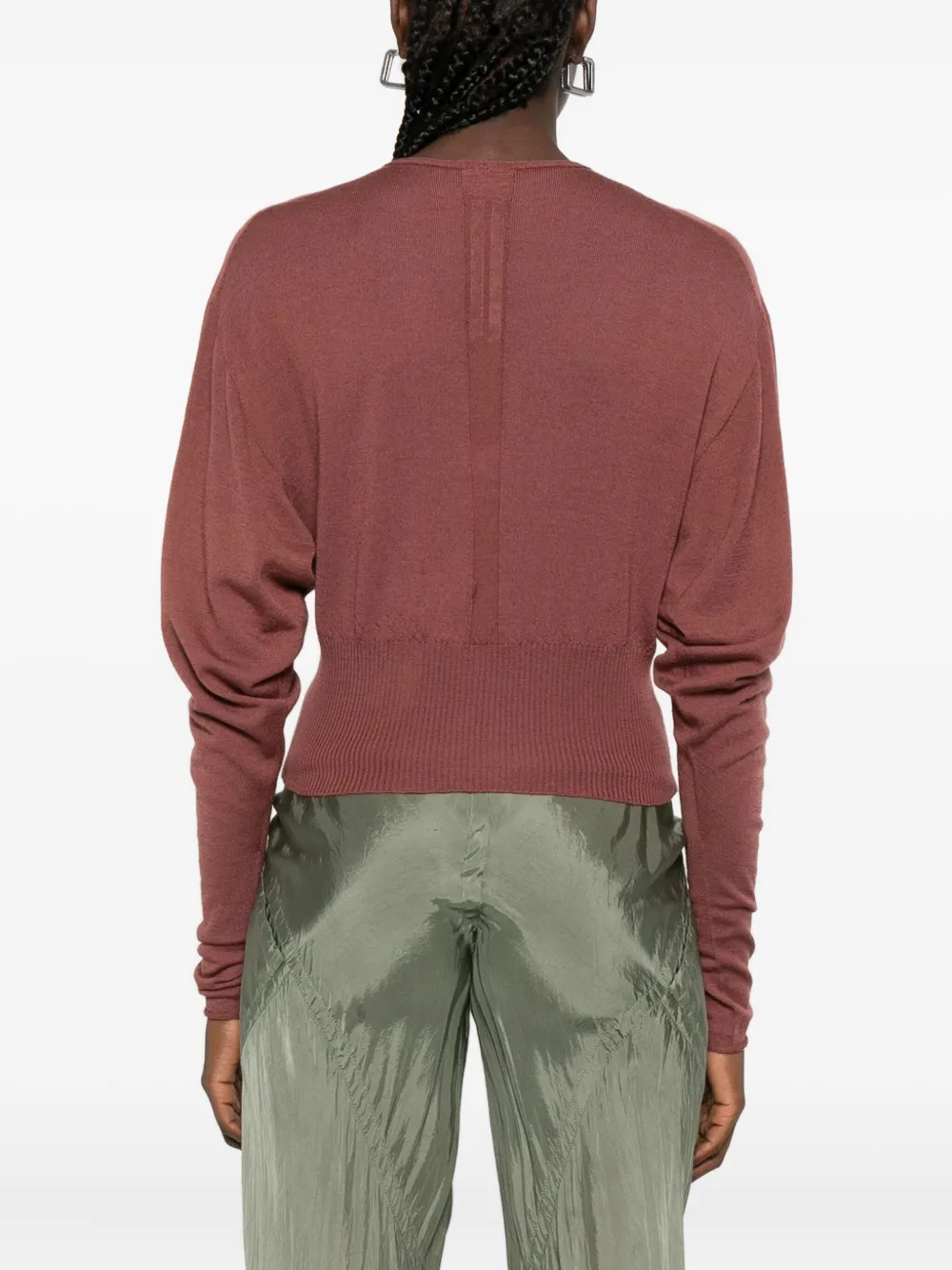 Rick Owens v-neck sweater Roze