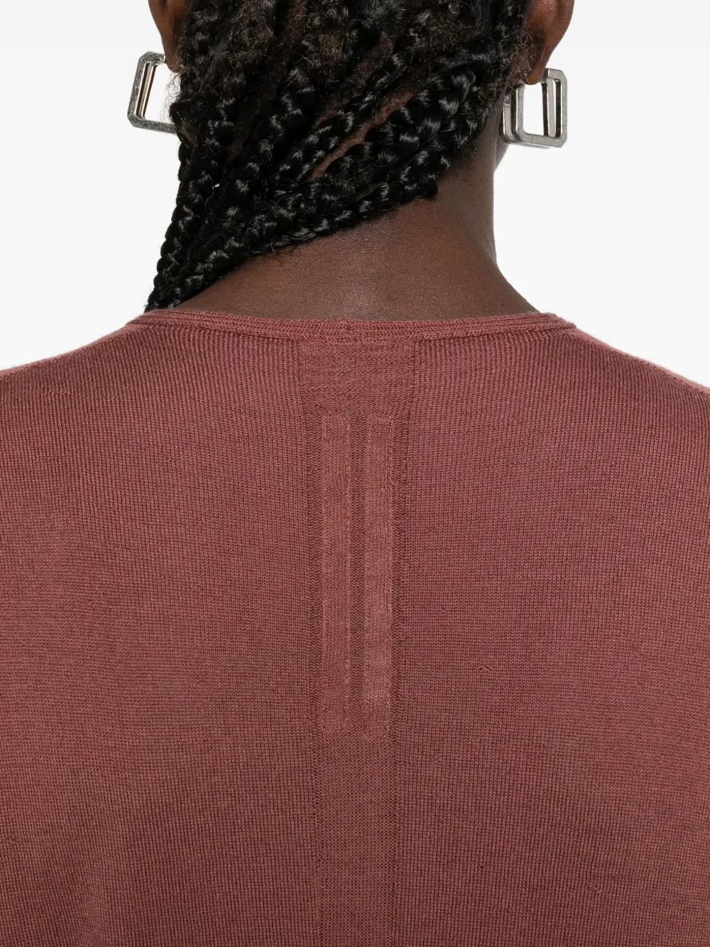 Rick Owens v-neck sweater Roze