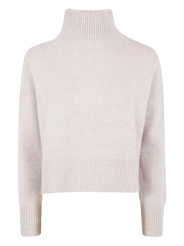 Kujten Turtleneck Cashmere Sweater Neutrals FARFETCH IN