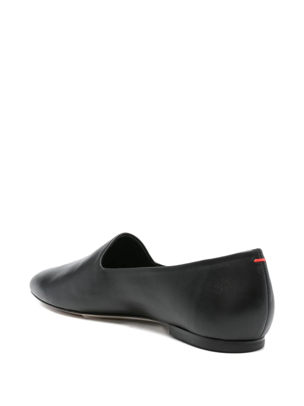 Aeyde Vanna pointed-toe leather loafers Black