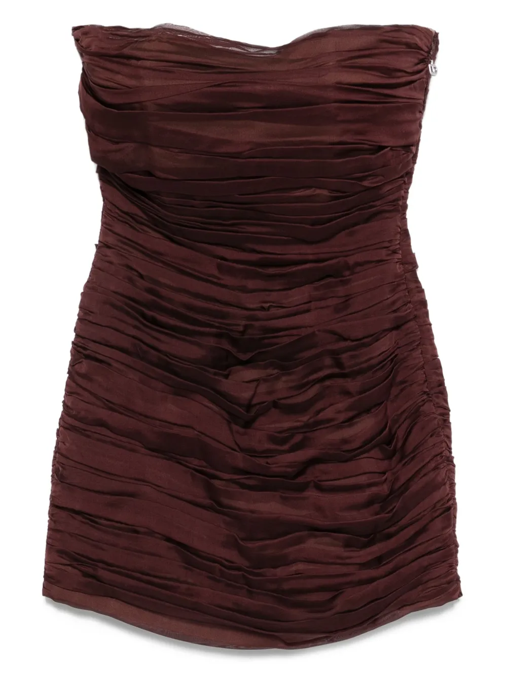 Raquel Diniz New Ambra strapless pleated mini dress | Red | Image 1