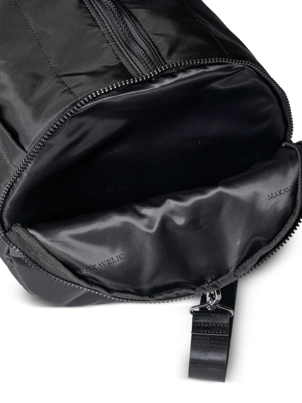 Makavelic Gewatteerde reistas Zwart