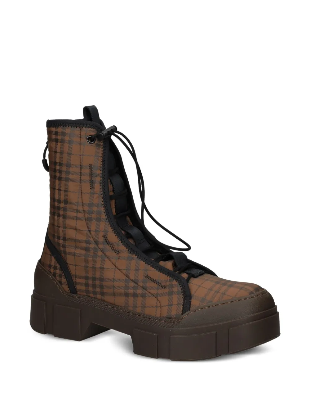 Vic Matie plaid-pattern lace-up boots | Combat Boots | Image 2