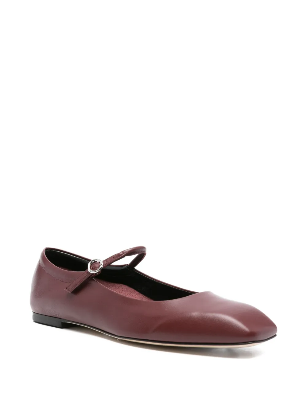 Aeyde leather ankle-strap ballet flats - Rood