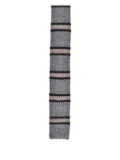 Brunello Cucinelli striped wool tie - Grey