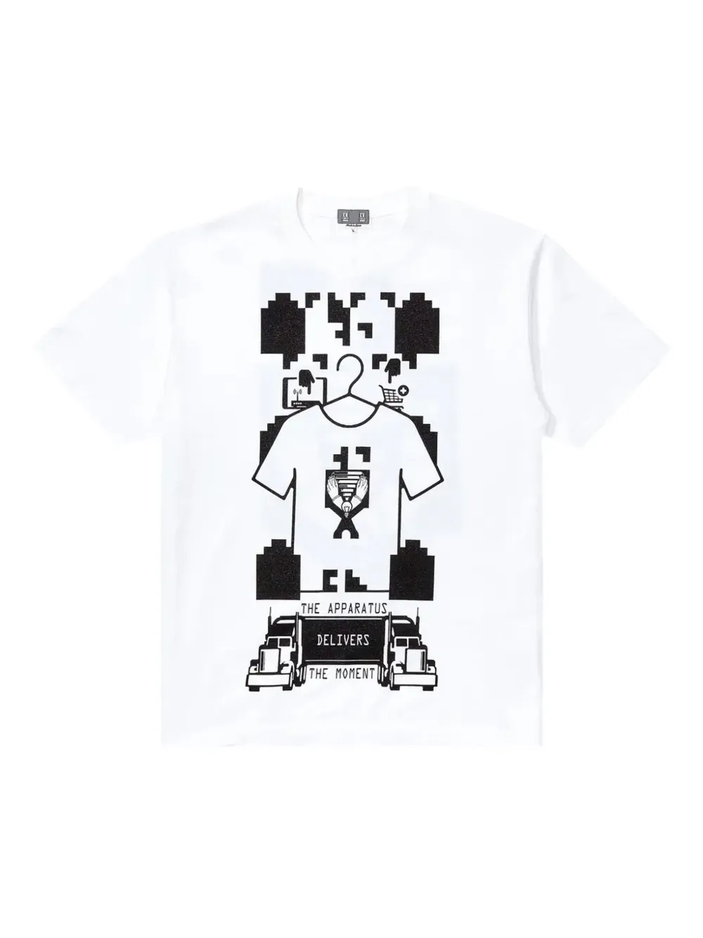 Cav Empt The apparatus 像素印花T恤 | 白色 | Image 1